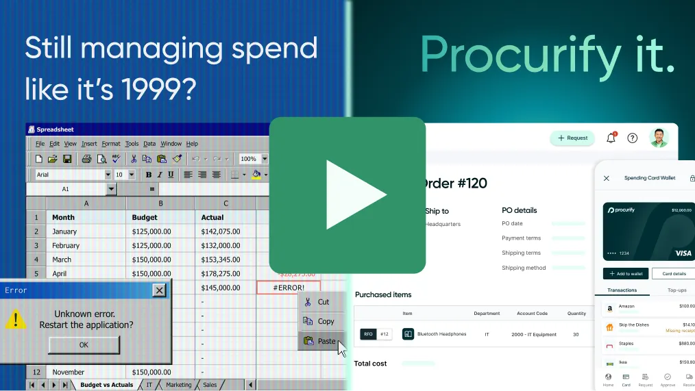 Video Thumbnail: Procurify it - Consolidate Purchasing Expense Management and Accounts Payable in One Tool