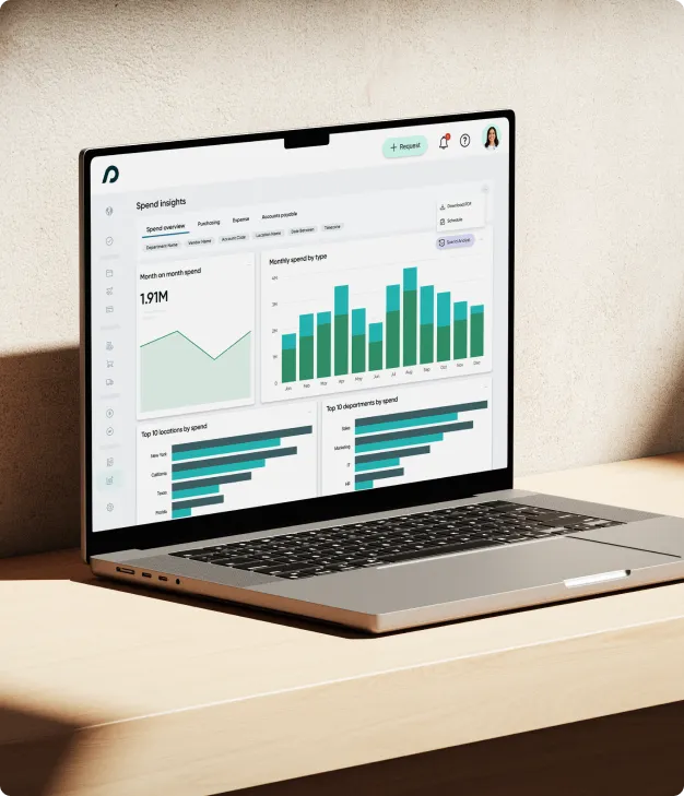 Product - Spend Insights - Laptop Mockup Image Product - Spend Insights - Laptop Mockup Image