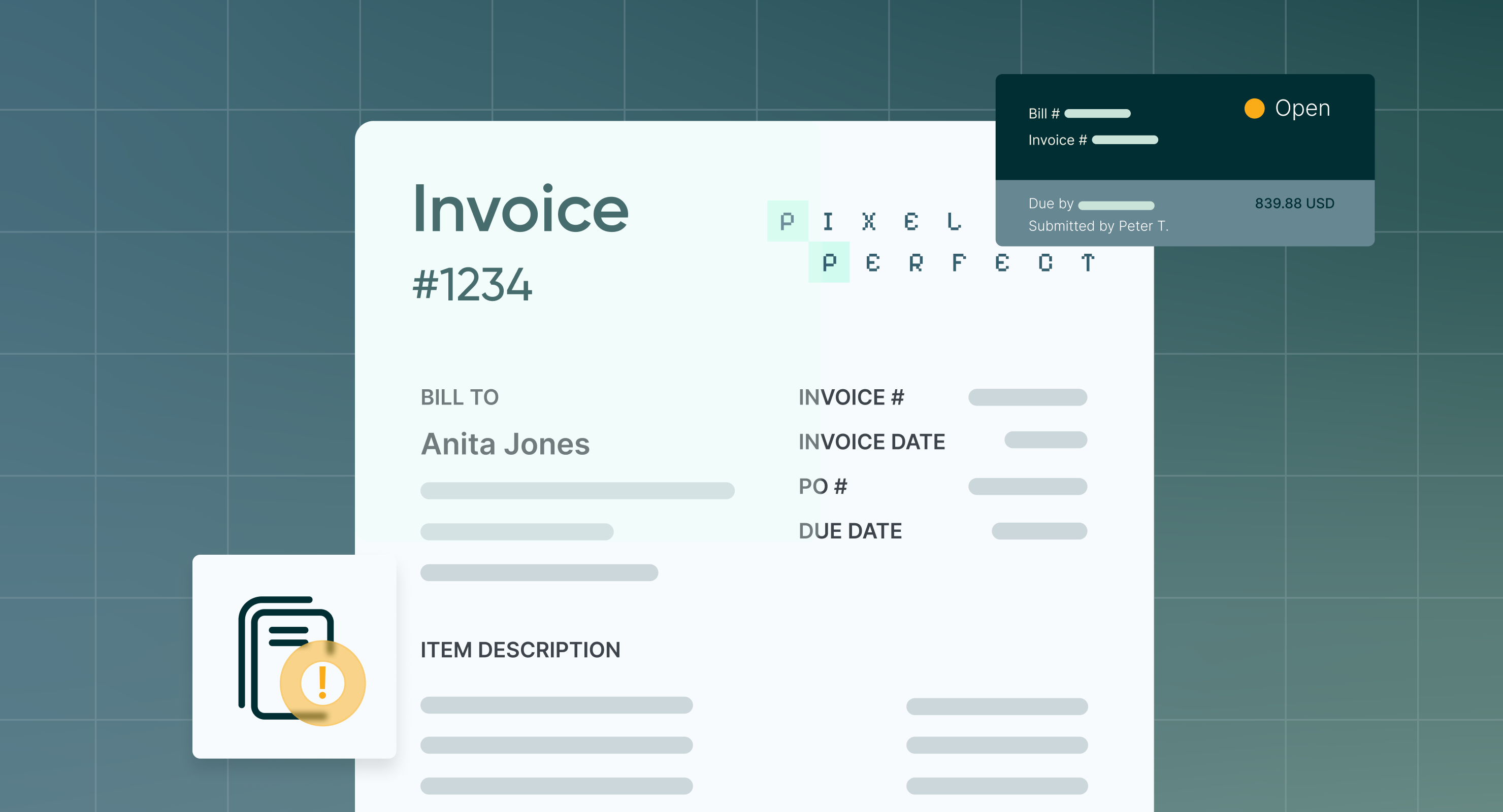 Table comparing invoice types—open, overdue, and paid—by status, risk level, and required action, highlighting how open and overdue invoices signal operational risk and require proactive accounts payable management