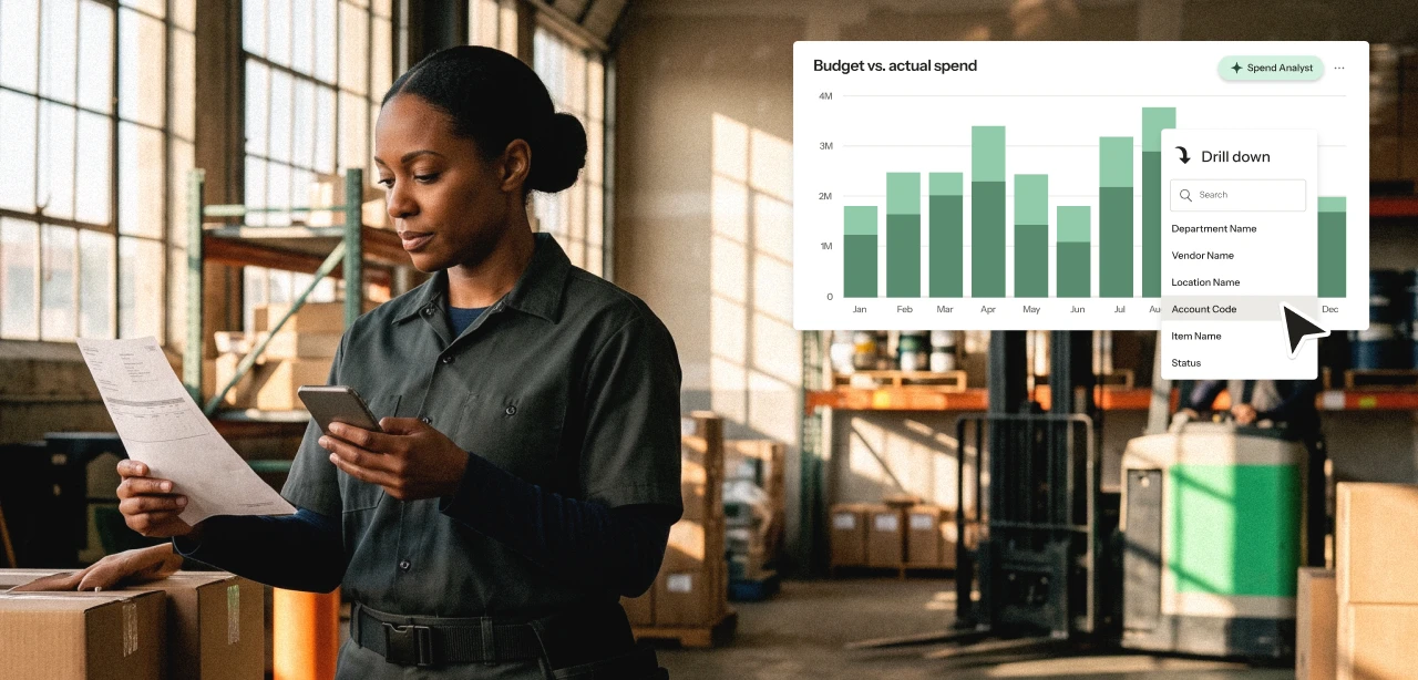 Procurify Spend Insights and drill-down reporting