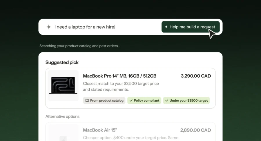 Procurify Product Launch - Guided Intake