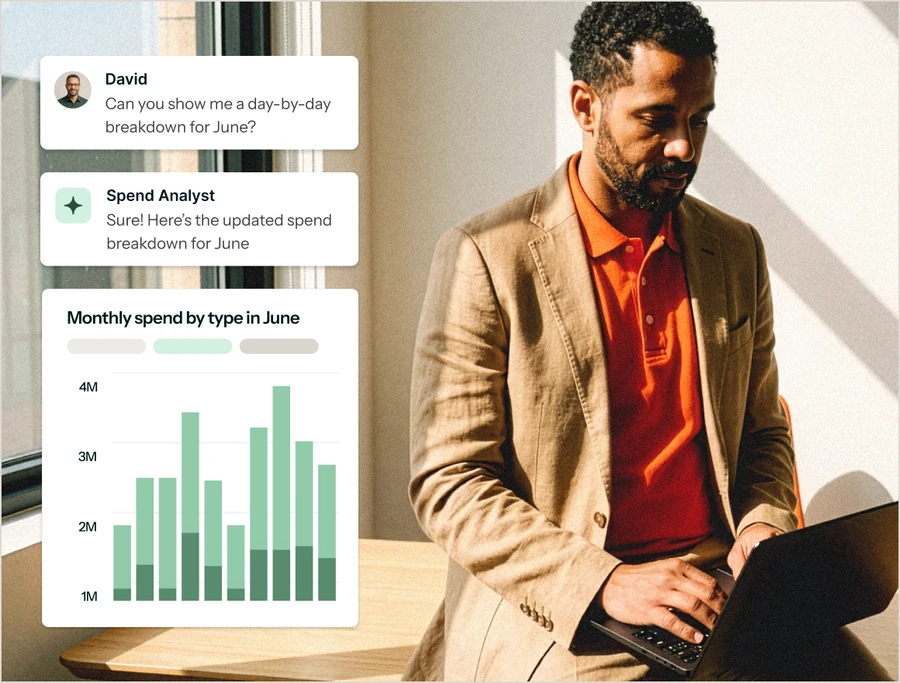 Spend reporting and Spend Analyst in approval workflow software